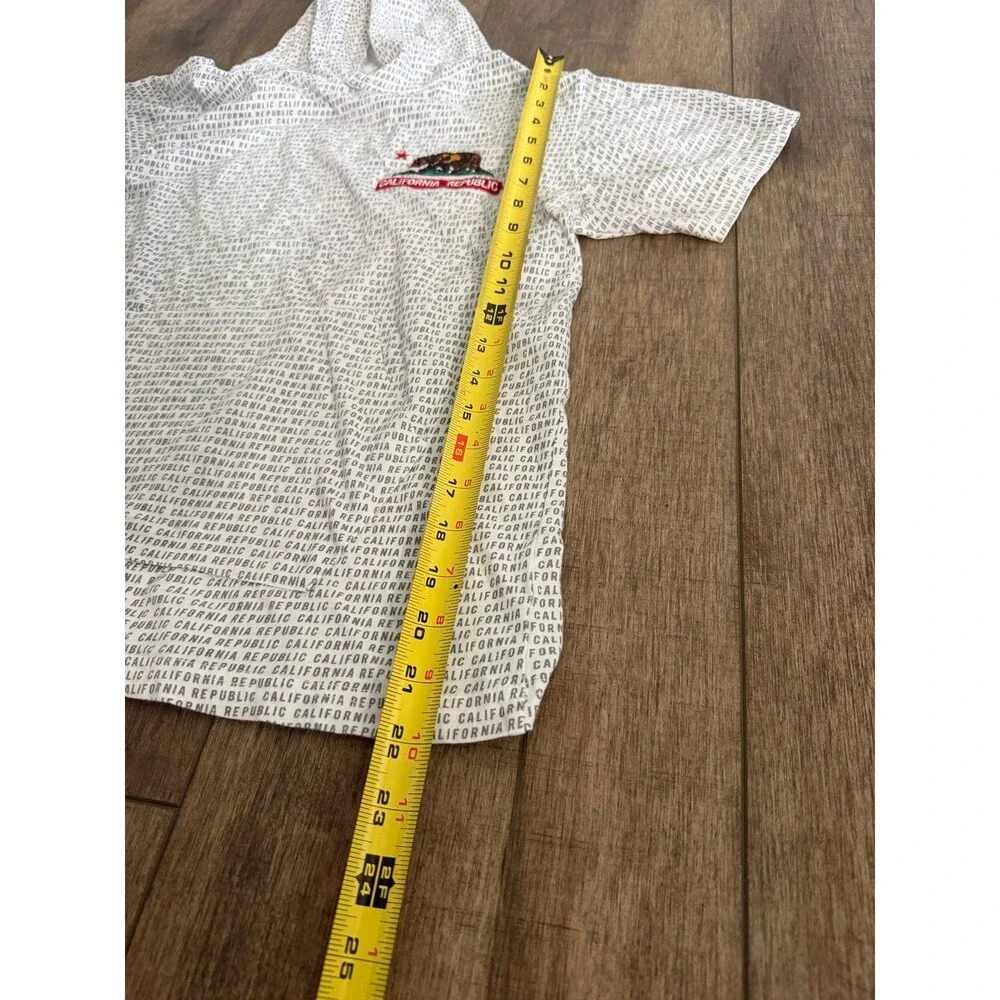 Eighty Eight Brand California Republic White Short Sleeve Hoodie Size 18/20